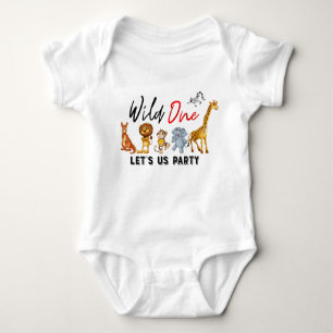 Jungle Safari Wild One Baby Boys 1 Geburtstag Romp Baby Strampler