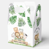 Jungle Safari Wild One Birthday Favor Boxes Geschenkschachtel (Geöffnet)