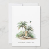 Jungle Safari Wild One Löwe Baby Dusche Einladung (Rückseite)