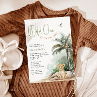Jungle Safari Wild One Löwe Baby Dusche