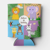 Jungle Safari Wilder Tier-Kindergeburtstag Dosenkühler (Vorderseite)