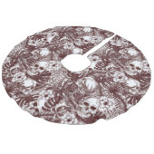 Jungle Skulls Baumrock Leinenimitat Weihnachtsbaumdecke (Schrägansicht)