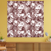 Jungle Skulls Canvas Print Leinwanddruck (Insitu (Wohnzimmer))