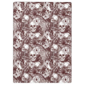 Jungle Skulls Clipboard Klemmbrett (Rückseite)