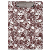 Jungle Skulls Clipboard Klemmbrett (Vorderseite)