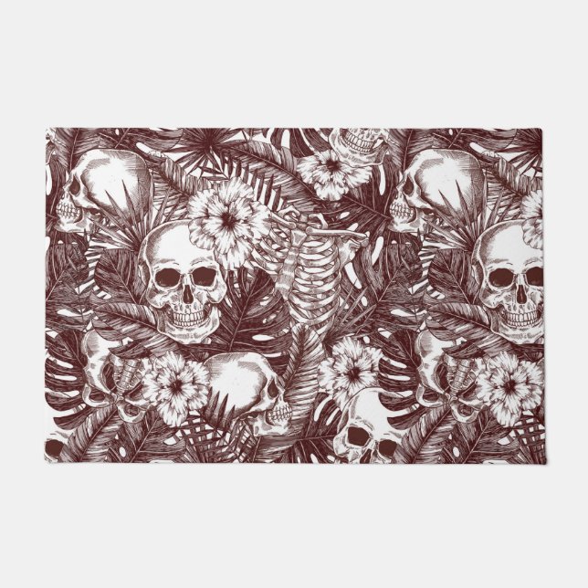 Jungle Skulls Doormat Fußmatte (Vorderseite)