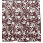 Jungle Skulls Duschvorhang (Vorderseite)