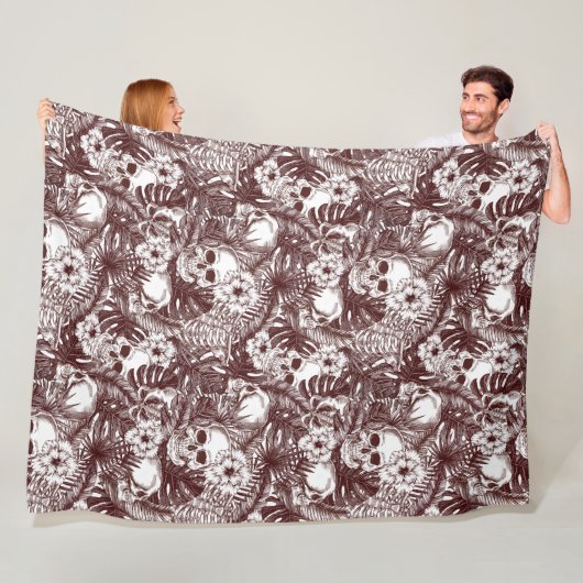 Jungle Skulls Fleece Blanket (Beispiel)