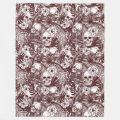 Jungle Skulls Fleece Blanket (Vorderseite)