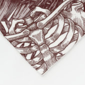 Jungle Skulls Fleece Blanket (Ecke)