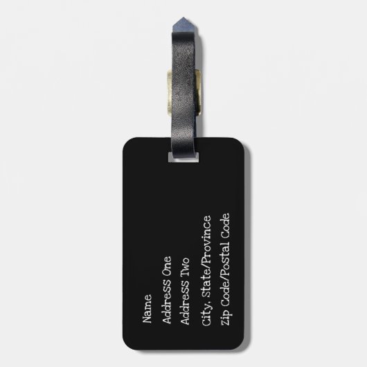 Jungle Skulls Gepäcktag Gepäckanhänger (Rückseite vertikal)