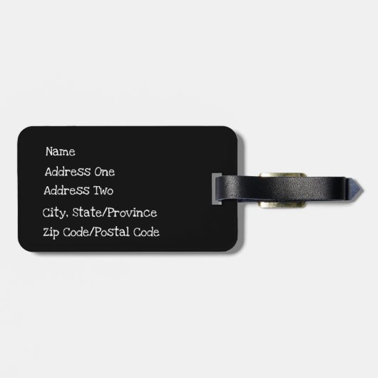 Jungle Skulls Gepäcktag Gepäckanhänger (Rückseite horizontal)