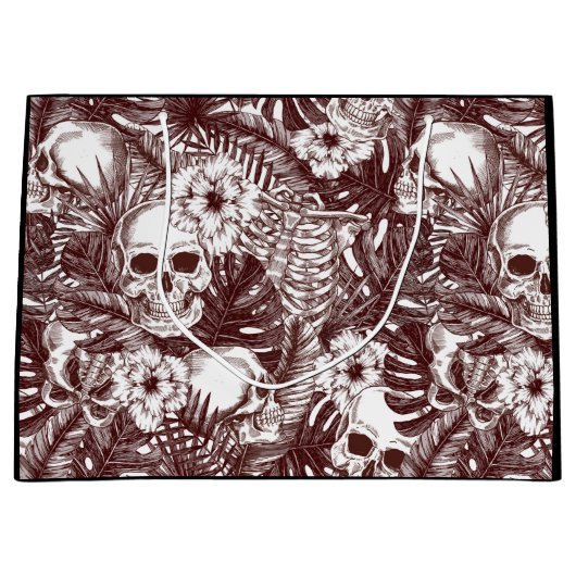 Jungle Skulls Geschenktasche Große Geschenktüte (Vorderseite)