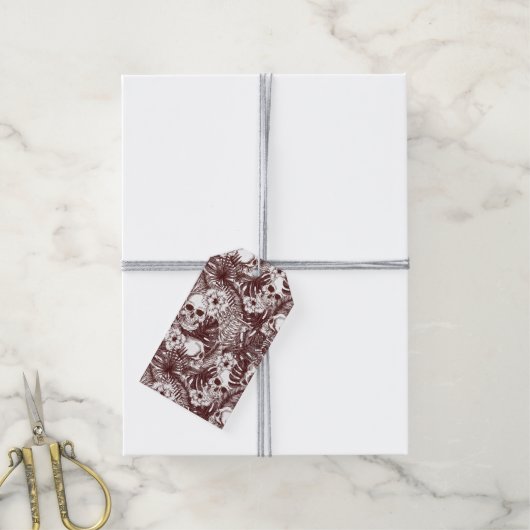 Jungle Skulls Gift Tags Geschenkanhänger (Mit Garn)