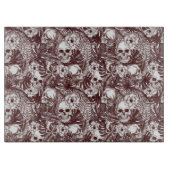 Jungle Skulls Glass Cutting Board Schneidebrett (Vorderseite)