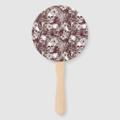 Jungle Skulls Hand Fans Fächer (Rückseite)