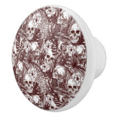 Jungle Skulls Knob Keramikknauf (Rechts)