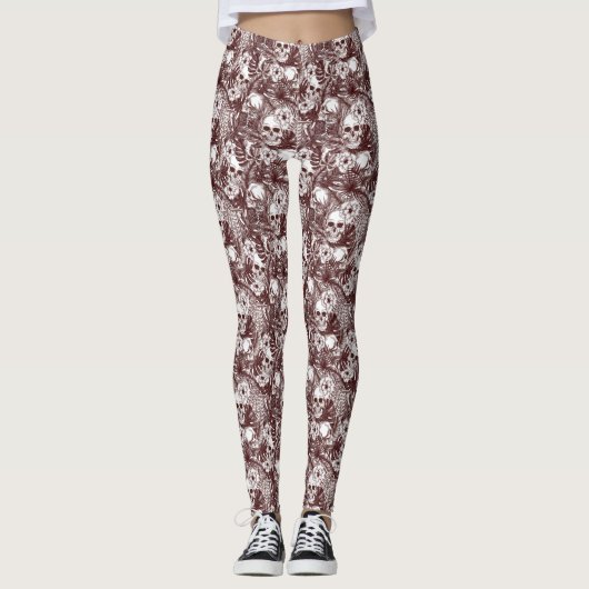 Jungle Skulls Leggings (Vorderseite)