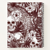Jungle Skulls Notebook Notizblock (Rückseite)