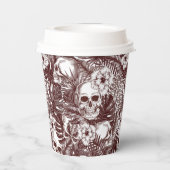 Jungle Skulls Paper Cups Pappbecher (Rückseite)