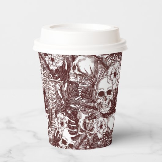 Jungle Skulls Paper Cups Pappbecher (Vorderseite)