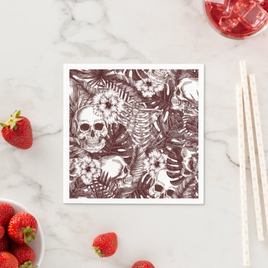 Jungle Skulls Paper Napkins Serviette (Beispiel)