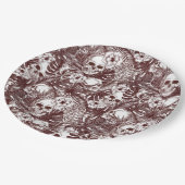 Jungle Skulls Paper Tellers Pappteller (Schrägansicht)
