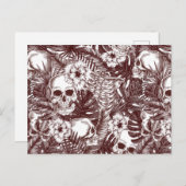 Jungle Skulls Postcard Postkarte (Vorne/Hinten)