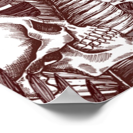 Jungle Skulls Poster (Ecke)