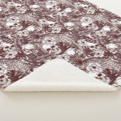 Jungle Skulls Sherpa Blanket Sherpadecke (3/4)