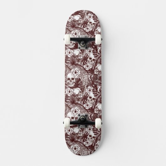 Jungle Skulls Skateboard (Vorderseite)
