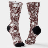 Jungle Skulls Socken #2 (Gewinkelt)