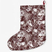 Jungle Skulls Strumpf Großer Weihnachtsstrumpf (Rückseite)