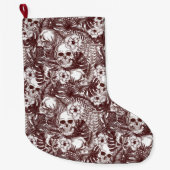 Jungle Skulls Strumpf Großer Weihnachtsstrumpf (Vorderseite)