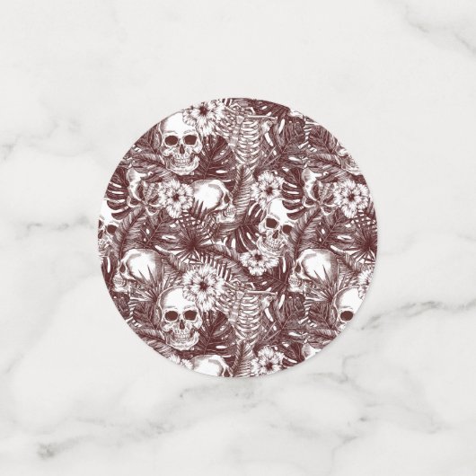 Jungle Skulls Table Confetti Konfetti (Klein Vorderseite)