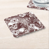 Jungle Skulls Untersetzer (angewinkelt)