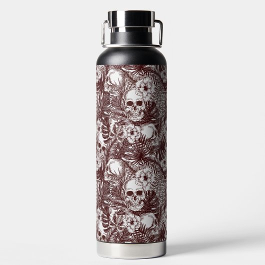 Jungle Skulls Wasserflasche Trinkflasche (Rückseite)