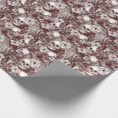 Jungle Skulls Wrapping Paper Geschenkpapier (Ecke)