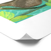 Jungle Sloth Archival Poster (Ecke)