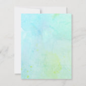 Jungle Sloth Baby Dusche Party Einladung (Rückseite)