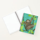 Jungle Sloth Spiral Sketchbook Notebook Notizblock (Innenseite)