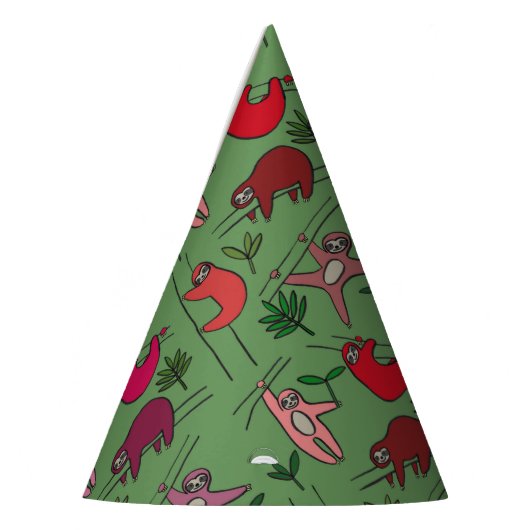 Jungle Sloths Partyhütchen (Links)