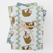 Jungle Sloths Tropenwald Geschenkpapier Set (Beispiel)