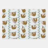 Jungle Sloths Tropenwald Geschenkpapier Set (Vorderseite)