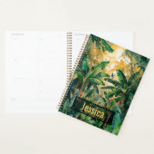 JUNGLE SPIRIT WATERCOLOR GREEN BANANA WALD PLANER (Anzeige)