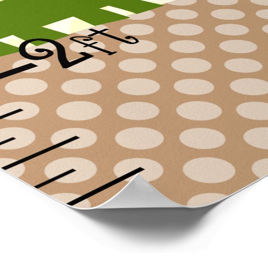 Jungle Stack Tiere Wachstumsdiagramm Behalten auf Poster (Ecke)