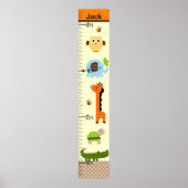 Jungle Stack Tiere Wachstumsdiagramm Behalten auf Poster (Vorne)