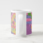 "Jungle Stripes 2" Abstrakte Kunst Jumbo-Tasse (Rückseite)