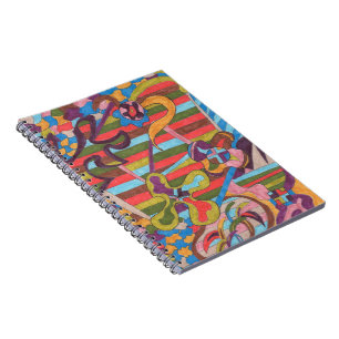 "Jungle Stripes I" Abstrakte Kunst Notizblock
