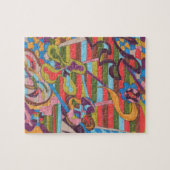 "Jungle Stripes I" Abstrakte Kunst Puzzle (Horizontal)
